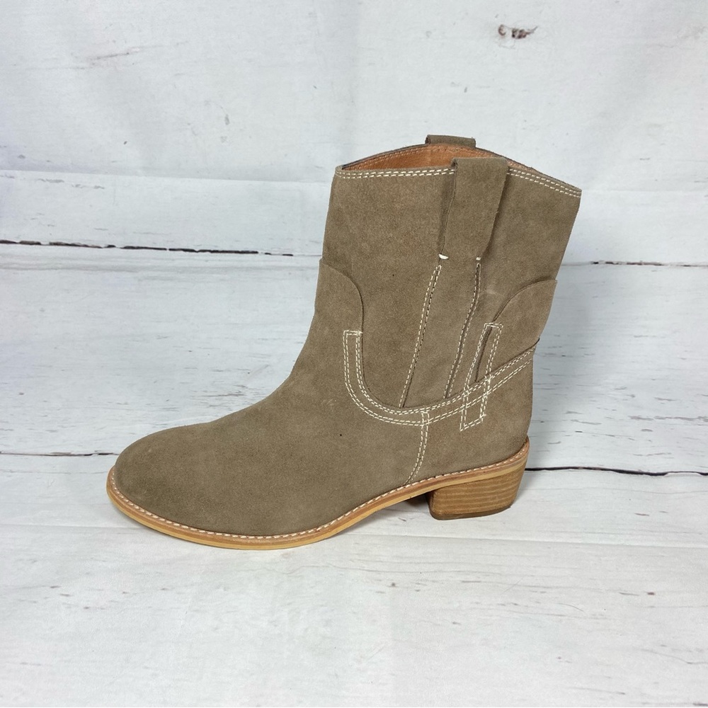 Jeffrey Campbell Boots Women’s 9M Gray Suede‎ Pull On Hand Made.